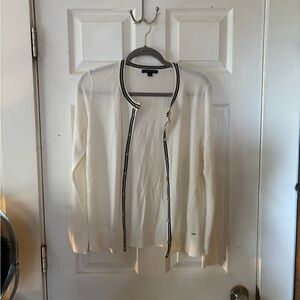 Tommy Hilfiger White Cardigan Size Medium